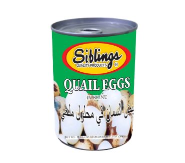 Siblings Quail Eggs In Brine 425Gm Pack Of 12